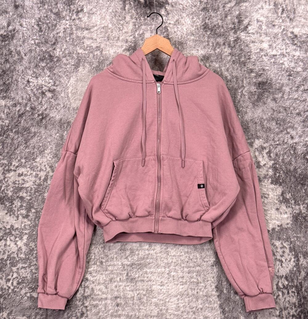 Popflex Zip Cloud Hoodie Small / Medium Womens Cropped Oversized Sweatshirt